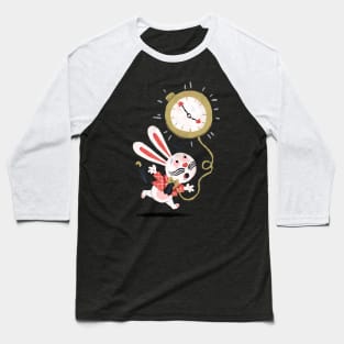 White Rabbit - Alice in Wonderland Baseball T-Shirt